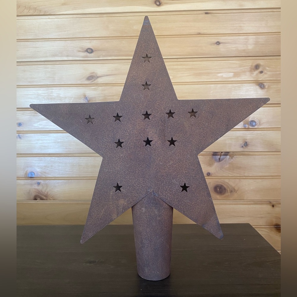 Rustic Metal Tree Topper